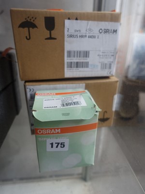 Lot 175 - 5x Osram Sirius HRI bulbs for high powered...