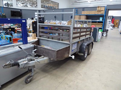 Lot 4423 - Ifor Williams twin axle galvanised trailer...