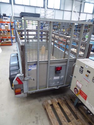 Lot 4423 - Ifor Williams twin axle galvanised trailer...
