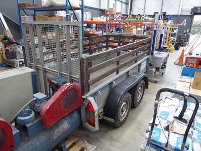 Lot 4423 - Ifor Williams twin axle galvanised trailer...