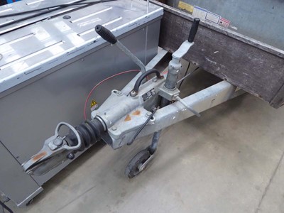 Lot 4423 - Ifor Williams twin axle galvanised trailer...