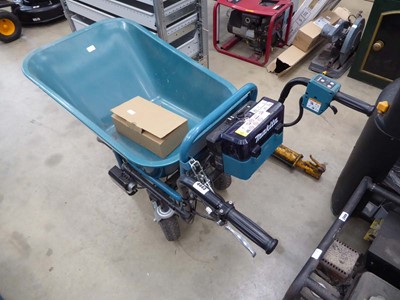 Lot 4443 - Makita cordless motorised wheelbarrow with 2...