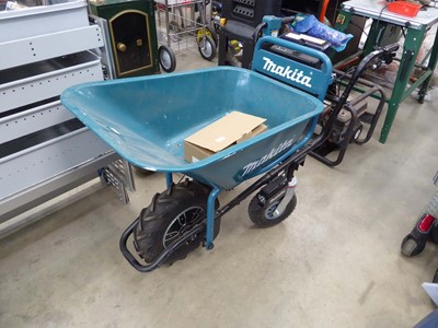 Lot 4443 - Makita cordless motorised wheelbarrow with 2...