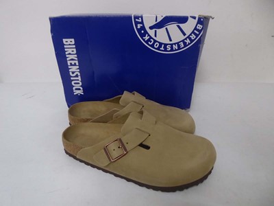 Lot 1006 - Birkenstock boston BS sandals in tabacco brown...