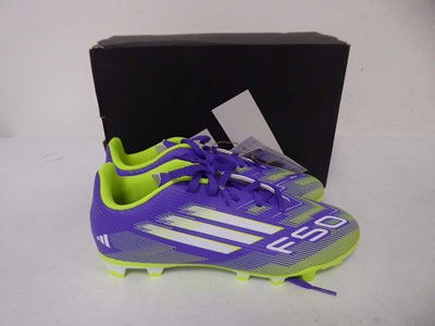 Lot 1012 - Adidas children's F50 club football boots size...