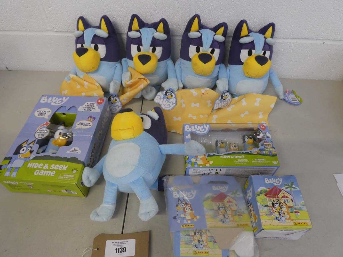 Lot Selection of Bluey toys to include x4 sleep...