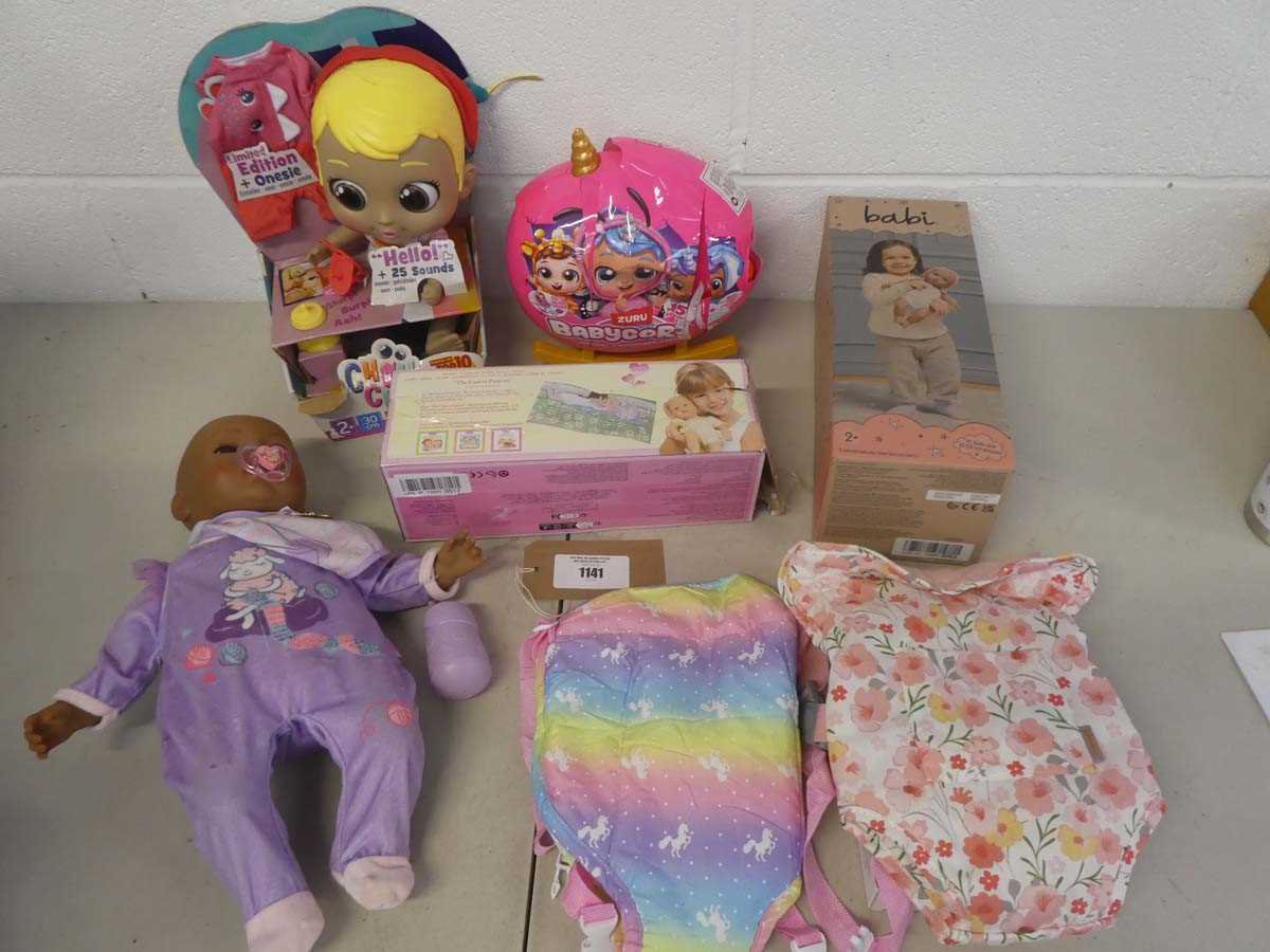 Lot Selection of dolls to include Chou Chou baby...