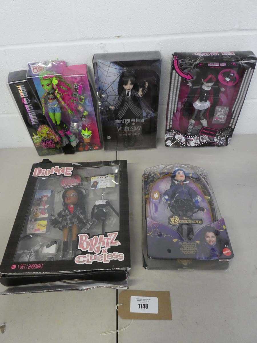 Lot Selection of dolls to include Monster High...