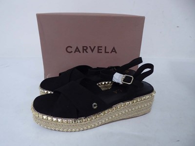 Lot 1037 - Carvela black pyramid summer sandals size EU41...