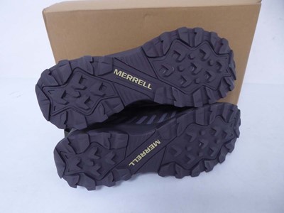 Lot 1041 - Merrell speed eco WP trainers in drab size UK9...