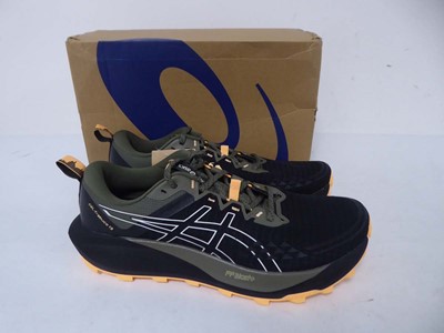 Lot 1046 - Asics gel-trabuco 13 trainers in black size...