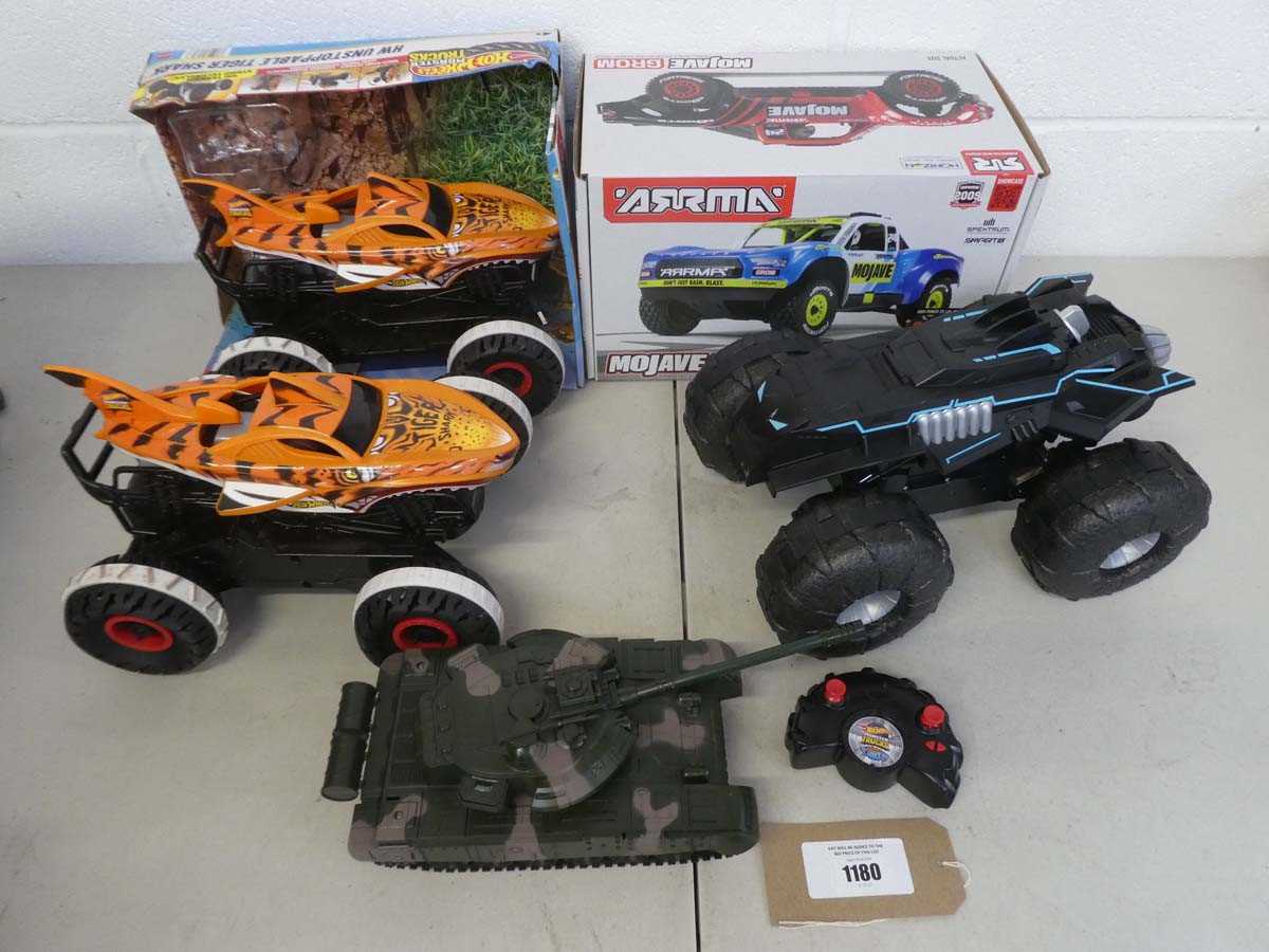 Lot Selection of large RC cars, tanks to include...