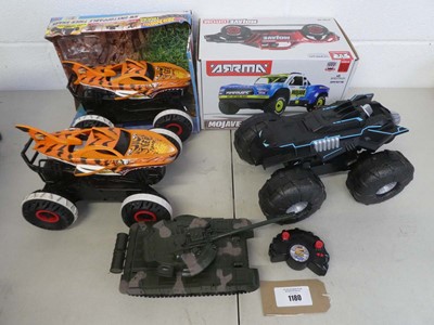 Lot Selection of large RC cars, tanks to include...