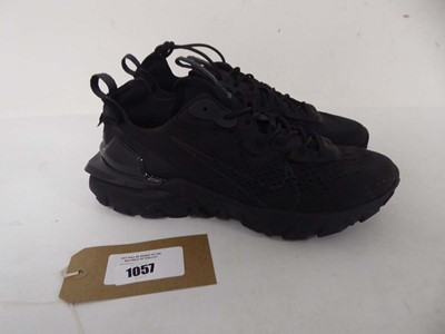 Lot 1057 - Nike react vision trainers in black size UK10