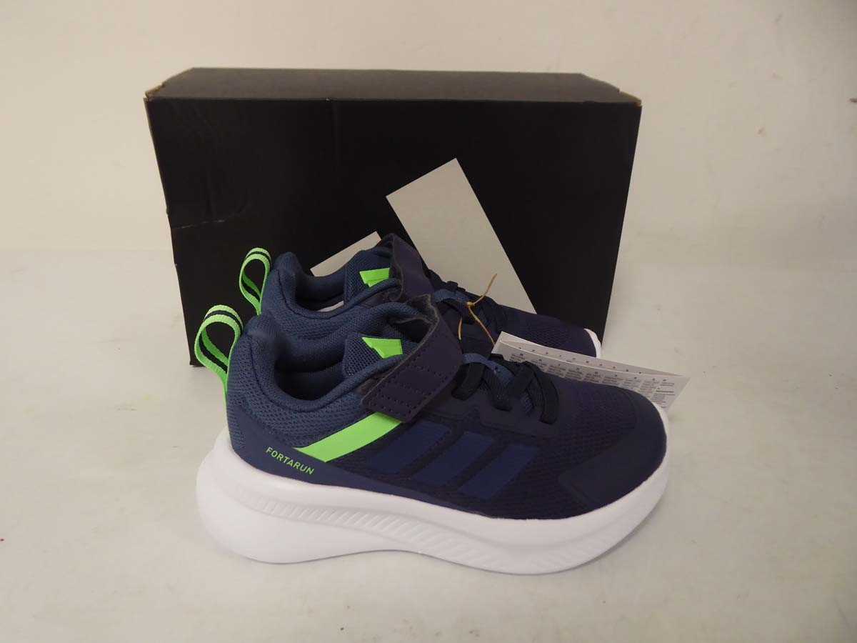 Lot 1058 - Adidas children's fotrarun 4.0 EL trainers in...