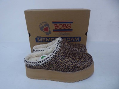 Lot 1073 - Bobs from Sketchers memory foam slippers in...