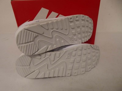 Lot 1075 - Nike air max 90 trainers in white size UK8.5 -...