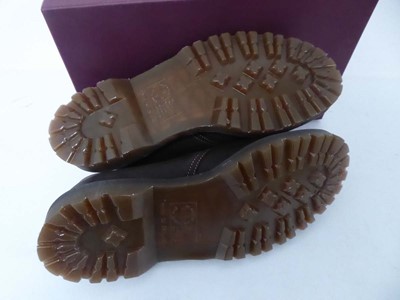 Lot 1077 - Dr Martens 1461 wax commander shoes in rustic...