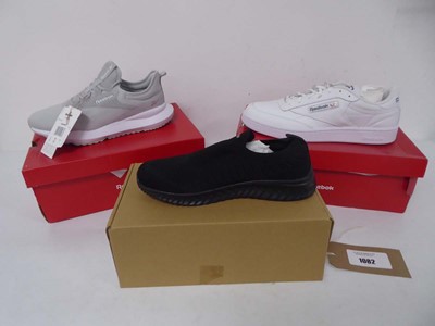 Lot 1082 - 3x Boxed pairs of trainers to include Reebok...