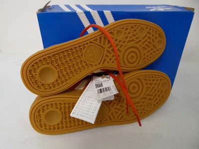 Lot 1093 - Adidas handball spezial trainers in orange...