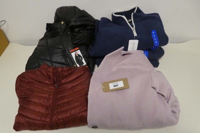 Lot 1275 - Approx. 6 women's coats and quarter zip...
