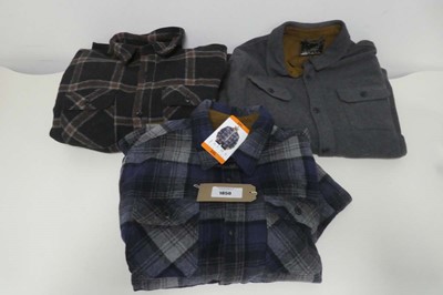 Lot 1272 - x5 men's wool blend jackets by Jachs.