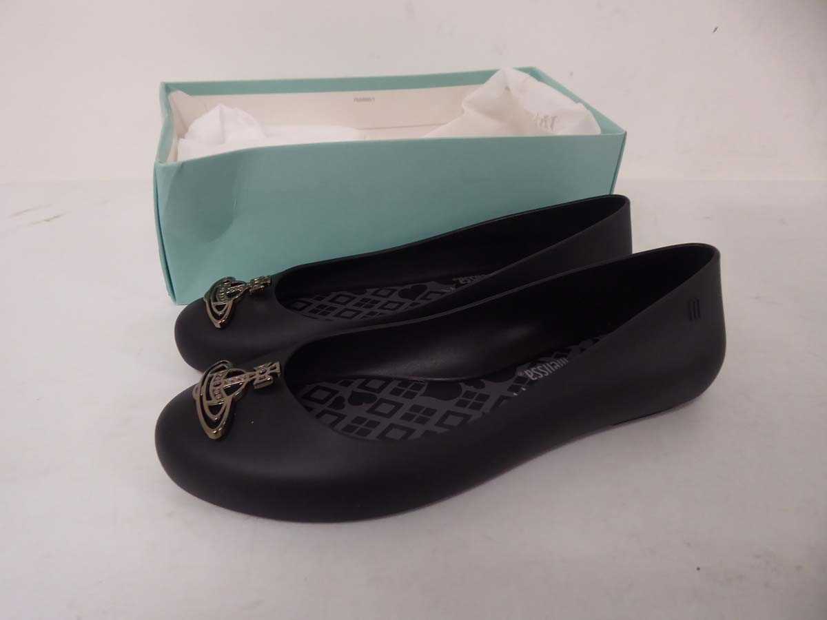 Lot 1099 - Vivienne Westwood x Melissa space love shoes...