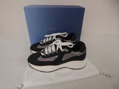 Lot 1916 - Cleens podium trainers in graphite size UK10 -...