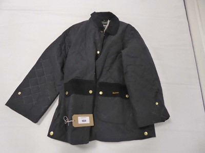 Lot 1934 - Barbour corinne quilt jacket in black size 16