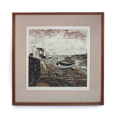 Lot 281 - June Radford L.R.P.S., 'Ebb Tide, Norfolk',...