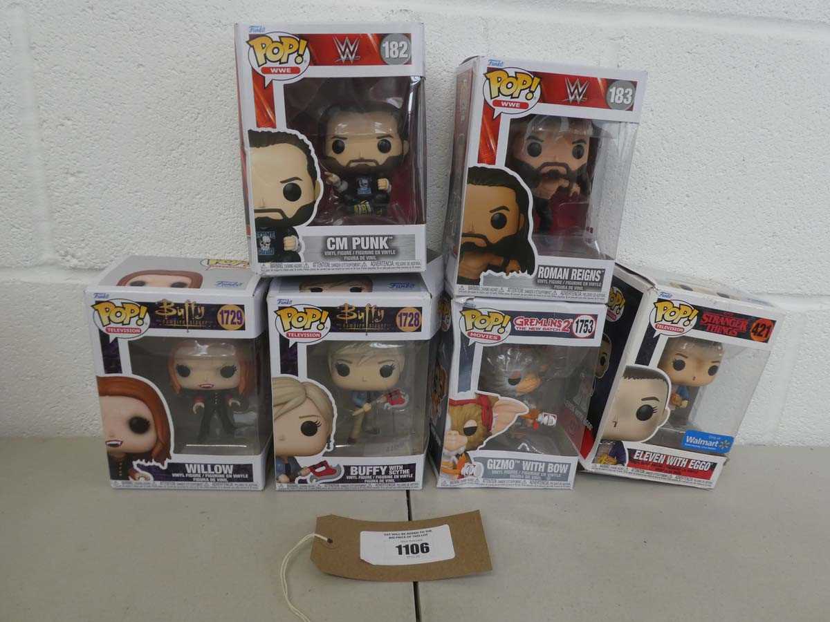 Lot Selection of Funko Pop! incl. WWE CM Punk...