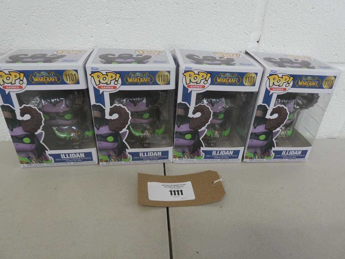 Lot 4 Funko Pop! World of Warcraft Illidan figures