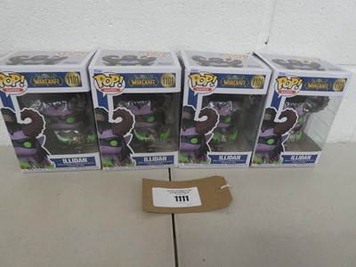Lot 4 Funko Pop! World of Warcraft Illidan figures