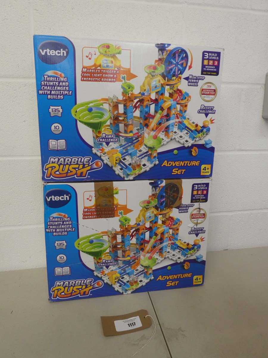 Lot 2 boxed sets of Vtech Marble Rush Adventure