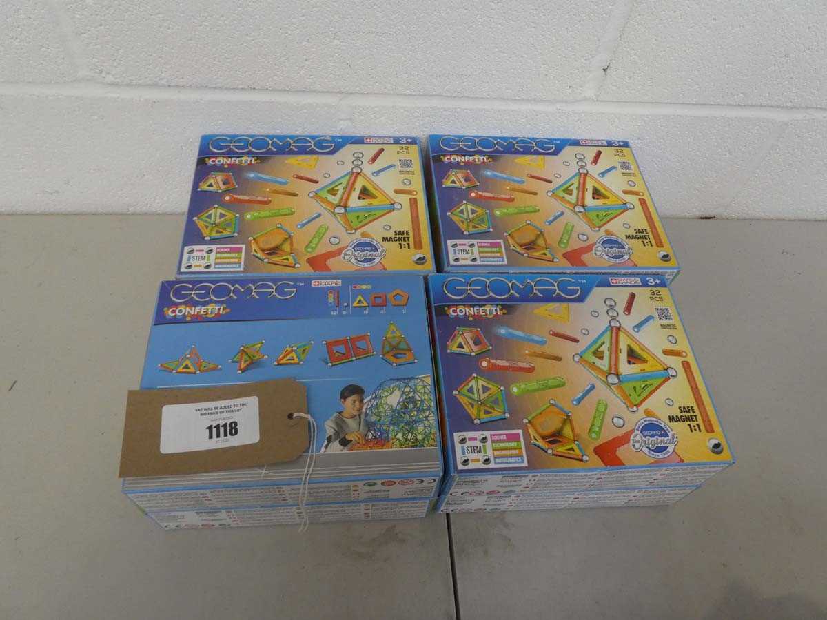 Lot 8 boxed sets of Geomag magnetic construction sets