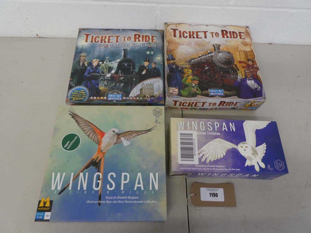 Lot Selection of board games incl. Ticket to Ride...