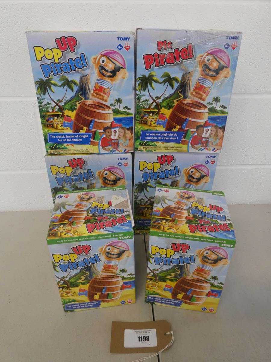 Lot Bag of 6 childrens Pop-Up Pirate games