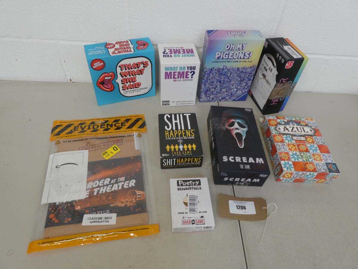 Lot Selection of adult board games incl. Murderer...