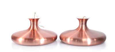Lot 298 - A pair of 1970's Danish ceiling lights with...