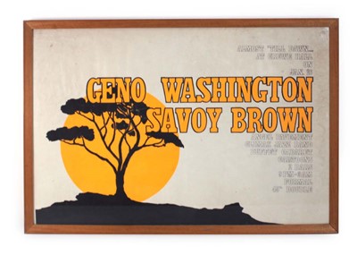 Lot 301 - 'Geno Washington Savoy Brown', lithographic...