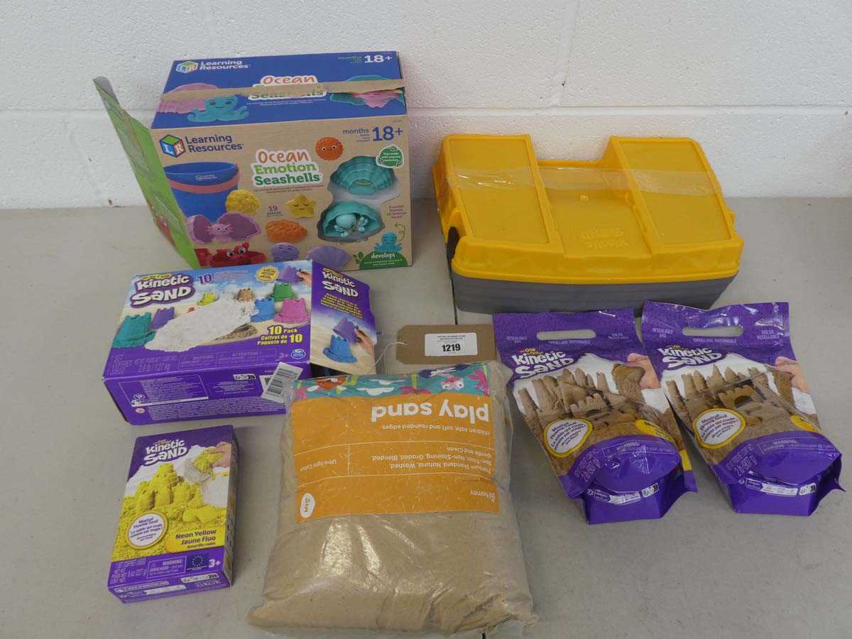 Lot Selection of Kinetic Sand and other sand play...