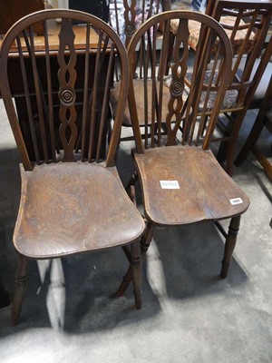 Lot 1409 - 3 stick back dining chairs