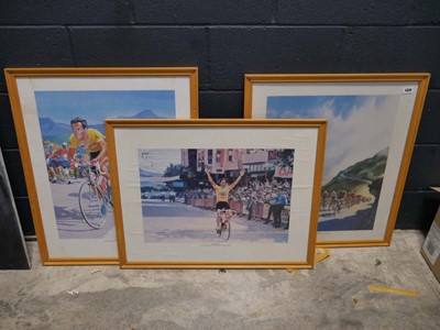 Lot 1430 - 3 framed and glazed prints on the theme of...