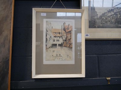 Lot 1435 - Framed and glazed engraving of High Street,...