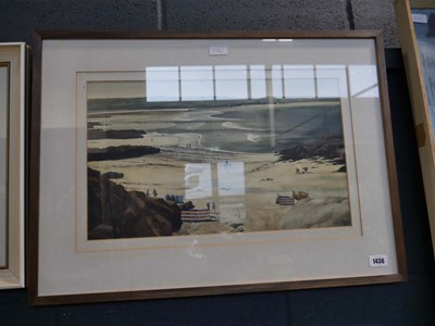 Lot 1436 - Framed, glazed and mounted watercolour of...