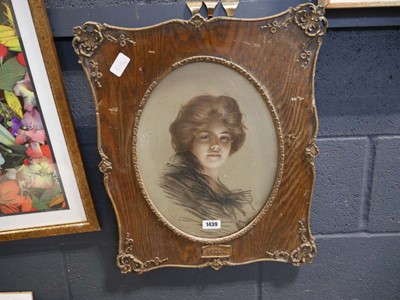 Lot 1439 - Framed and glazed portrait 'Peggy'