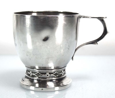 Lot 303 - An early 20th century silver Christening mug...
