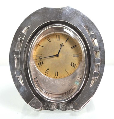 Lot 304 - A Victorian silver easel-back desk timepiece...