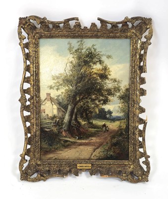 Lot 102 - David Bates (1840 – 1921), A mother and child...