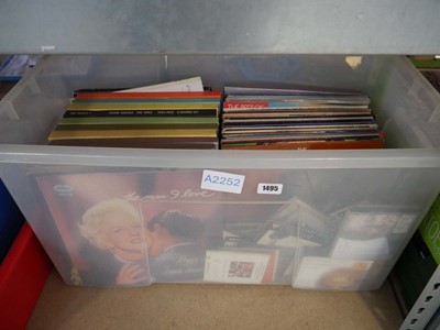 Lot 1495 - Crate of mixed media incl. vinyl by Frank...